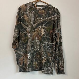 RedHead Men's Long-Sleeve Camo Tee - Brown/Green/Gray Woodland